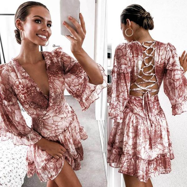 fashion women full sleeve deep v neck print border beach party mini dress cocktail beach evening dress, Blue;gray
fashion women full sleeve deep v neck print border beach party mini dress cocktail beach evening dress, Blue;gray