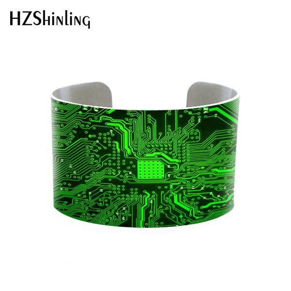 2018 trendy circuit board cuff computer circuit geekery cuffs computer geek adjustable metal bangle printed p bracelet, Black
2018 trendy circuit board cuff computer circuit geekery cuffs computer geek adjustable metal bangle printed p bracelet, Black