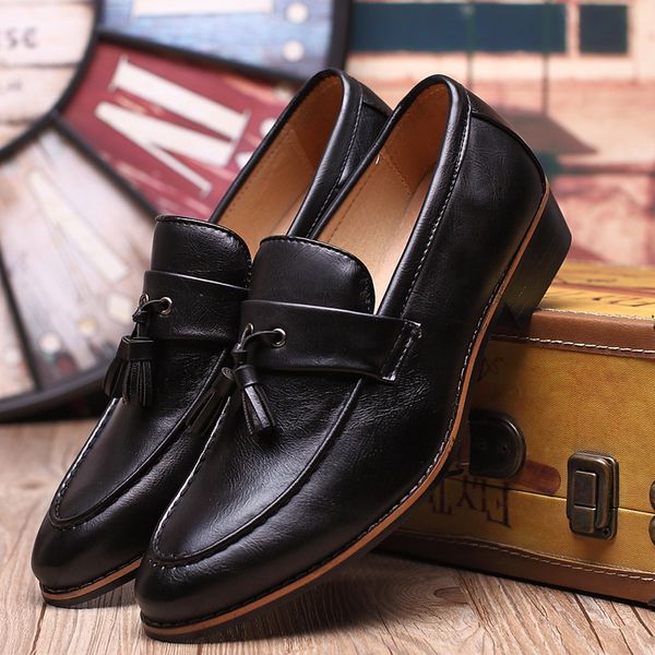 2019 men shoes fashion leather doug casual flat tassels slip-on driver dress loafers pointed toe moccasin wedding shoes plus 48, Black
2019 men shoes fashion leather doug casual flat tassels slip-on driver dress loafers pointed toe moccasin wedding shoes plus 48, Black