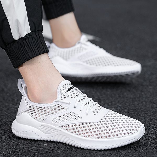 new for 2020 plus size mens casual running shoes outdoor sports solid color plus size fashion lightweight breathable white mesh, Black
new for 2020 plus size mens casual running shoes outdoor sports solid color plus size fashion lightweight breathable white mesh, Black