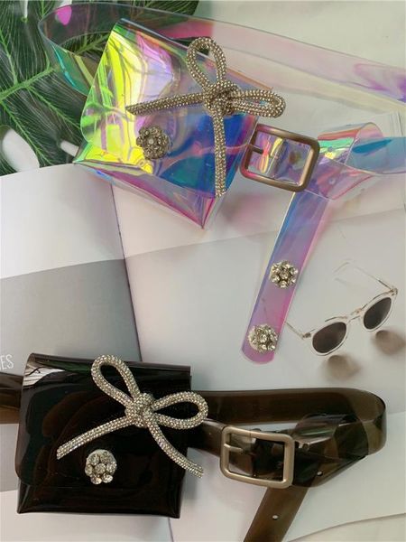 korean punk pvc waist bag holographic transparent plastic waist belt coin bag women mini rhinestone bow lipstic money pack
korean punk pvc waist bag holographic transparent plastic waist belt coin bag women mini rhinestone bow lipstic money pack