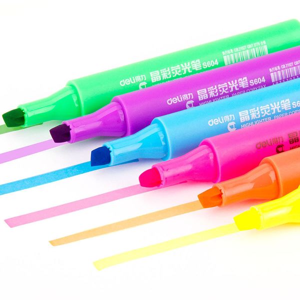 6 colors/box highlighters set striking sign note color pen school stationery, Black;red
6 colors/box highlighters set striking sign note color pen school stationery, Black;red