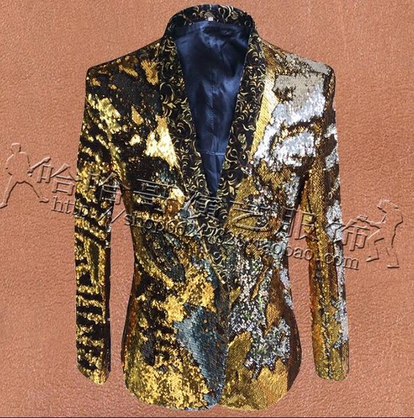 flaps discoloration sequins clothes men suits designs stage costumes for singers jacket men blazer dance star style dress punk, White;black
flaps discoloration sequins clothes men suits designs stage costumes for singers jacket men blazer dance star style dress punk, White;black