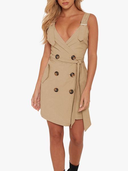 HEE GRAND 2019 Women New Sling Dress Sling Deep V-Neck Wrap Hip Short Dress Sleeveless Solid Spring with Button WQD929
HEE GRAND 2019 Women New Sling Dress Sling Deep V-Neck Wrap Hip Short Dress Sleeveless Solid Spring with Button WQD929