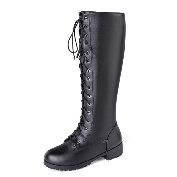 kalenmos motorcycle boots women low heel lace up biker boots autumn winter shoes girls casual black long size 34-46
kalenmos motorcycle boots women low heel lace up biker boots autumn winter shoes girls casual black long size 34-46