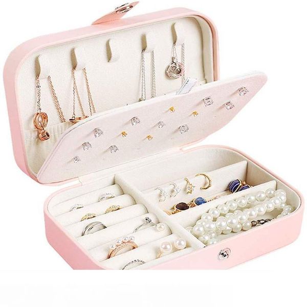 protable pu leather jewelry box necklace ring earrings storage organizer holder cosmetics beauty accessories display case, Black;white
protable pu leather jewelry box necklace ring earrings storage organizer holder cosmetics beauty accessories display case, Black;white