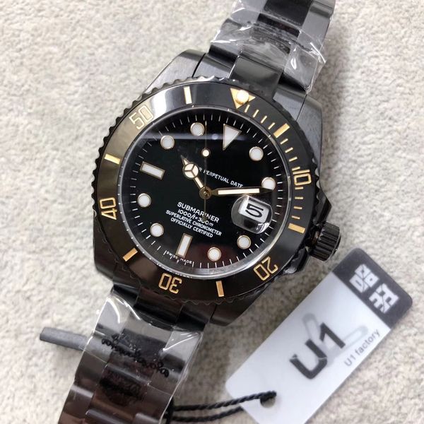 u1 factory wristwatch new mens stainless steel pvd ceramic black dial 116610 40mm automatic mechanical watches watches, Slivery;brown
u1 factory wristwatch new mens stainless steel pvd ceramic black dial 116610 40mm automatic mechanical watches watches, Slivery;brown
