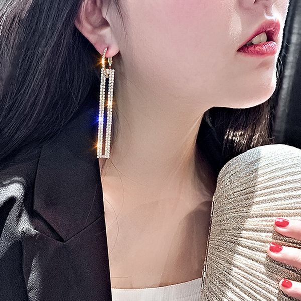 iuan 2020 new arrival korean style long square drop dangle earrngs with cz for woman gift anit allergy #iue507, Silver
iuan 2020 new arrival korean style long square drop dangle earrngs with cz for woman gift anit allergy #iue507, Silver