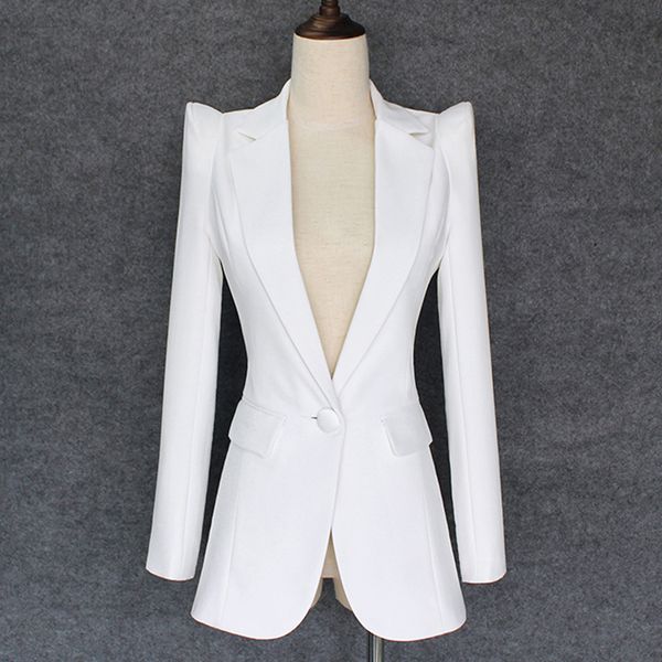 2018 new stylish designer blazer women's shrug shoulder single button white blazer jacket, White;black
2018 new stylish designer blazer women's shrug shoulder single button white blazer jacket, White;black