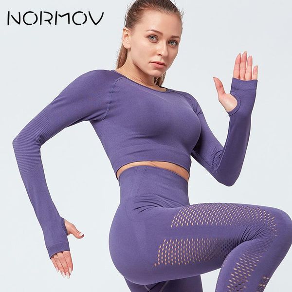 normov seamless yoga shirt for women long sleeve crop women workout fitness t shirt gym running fclothing, White;red
normov seamless yoga shirt for women long sleeve crop women workout fitness t shirt gym running fclothing, White;red
