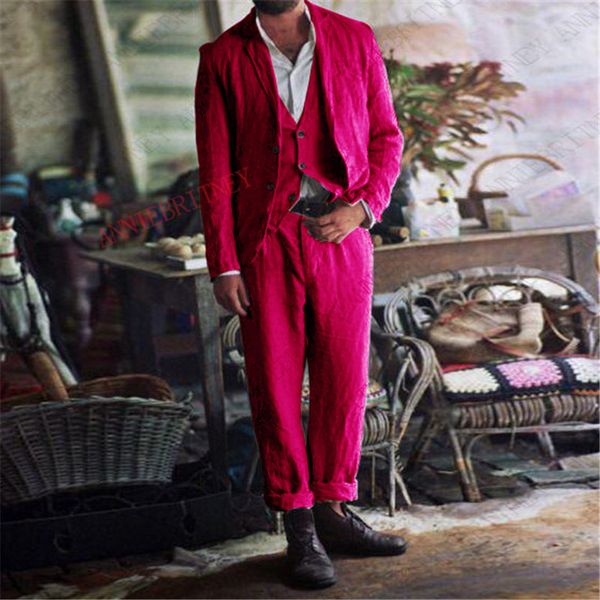 latest summer classic suit men 3pcs pink linen beach wedding suits for men casual male blazer groom tuxedo jacket vest pants, White;black
latest summer classic suit men 3pcs pink linen beach wedding suits for men casual male blazer groom tuxedo jacket vest pants, White;black