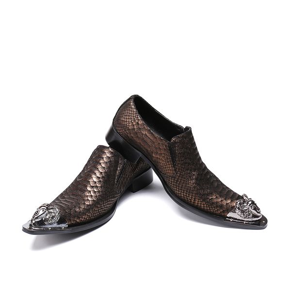 christia bella new solid color scales real leather men office shoes italian style metal toe slip on formal wedding shoes, Black
christia bella new solid color scales real leather men office shoes italian style metal toe slip on formal wedding shoes, Black