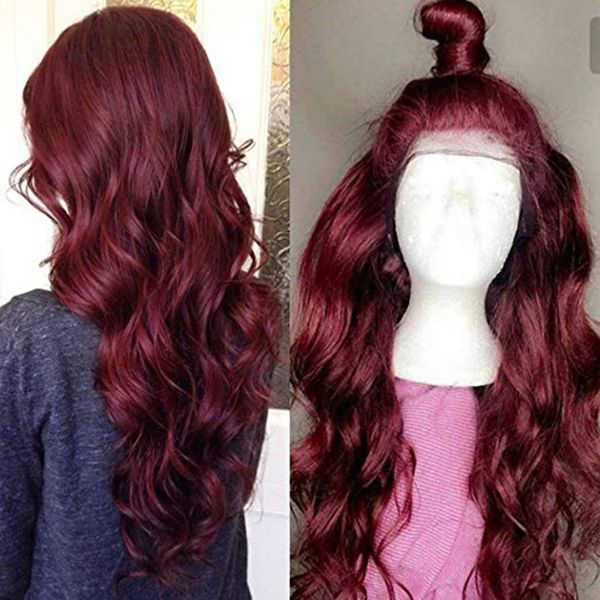 99j wine red burgundy human hair wig 13x6 lace front colored 370 human hair wigs part pre plucked body wave remy, Black;brown
99j wine red burgundy human hair wig 13x6 lace front colored 370 human hair wigs part pre plucked body wave remy, Black;brown