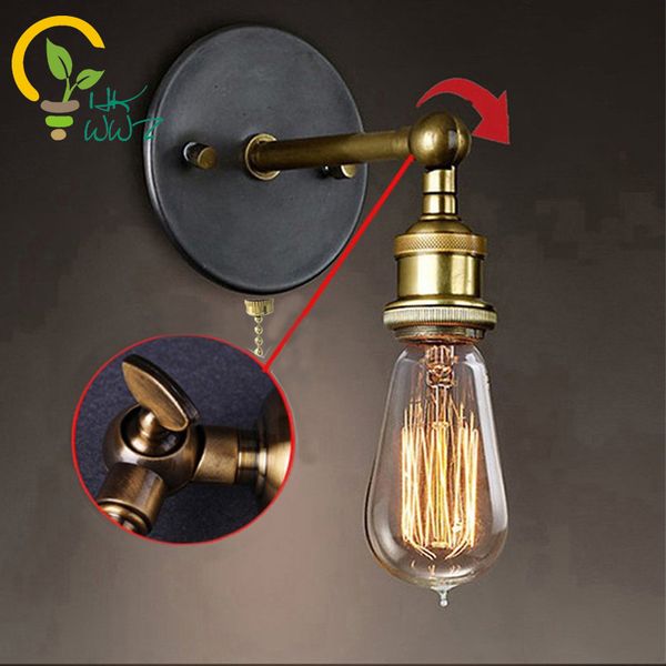 e27/e26 pull switch vintage industrial wall sconce light wandlamp retro wall lamp indoor bedroom bathroom balcony bar aisle lamp
e27/e26 pull switch vintage industrial wall sconce light wandlamp retro wall lamp indoor bedroom bathroom balcony bar aisle lamp