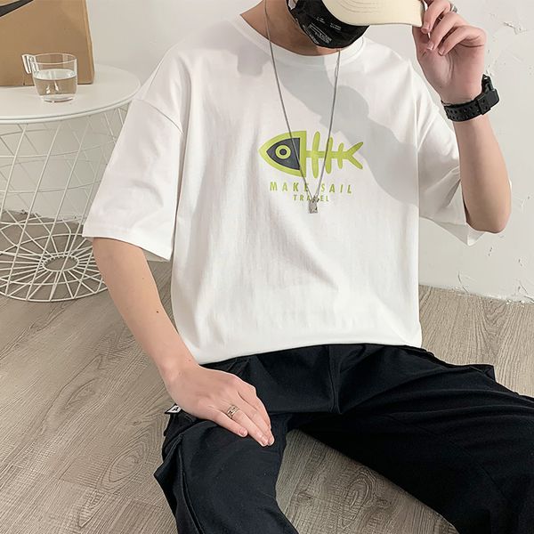 manloric 100% cotton loose casual t-shirt men's printed hip hop tees streetwear spring and summer fashion men's clothing, White;black
manloric 100% cotton loose casual t-shirt men's printed hip hop tees streetwear spring and summer fashion men's clothing, White;black