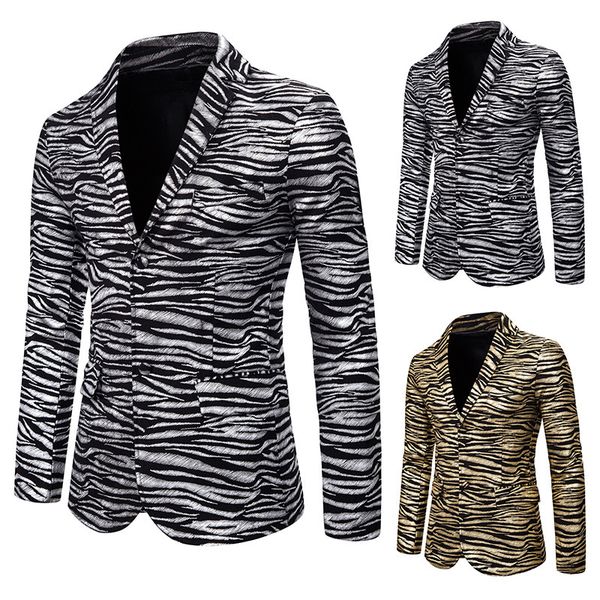 europe and america men's suit slim fit fashion tiger pattern bronzing printed suit formal dress costume coat x130, White;black
europe and america men's suit slim fit fashion tiger pattern bronzing printed suit formal dress costume coat x130, White;black