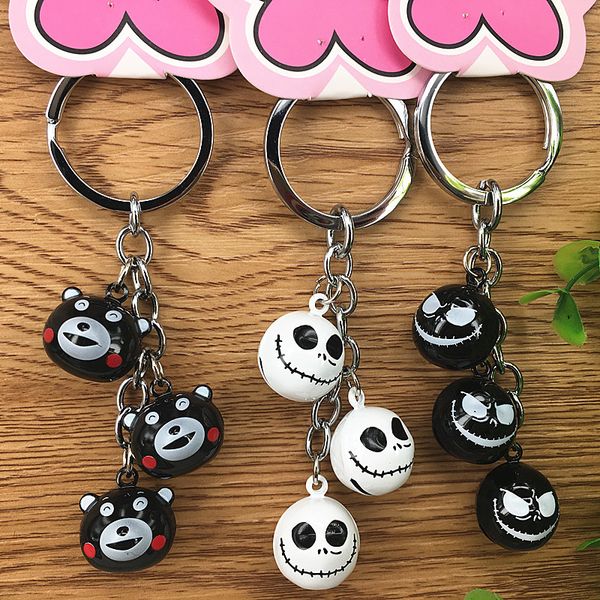 cartoon creative bell bear keychain lovers pendant jack cute key ring lady's handbag pendant fashion ideas key chains, Silver
cartoon creative bell bear keychain lovers pendant jack cute key ring lady's handbag pendant fashion ideas key chains, Silver