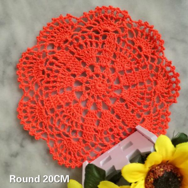 20cm round vintage dining doily cotton lace crochet flowers table set christmas placemat wedding decor pad home kitchen
20cm round vintage dining doily cotton lace crochet flowers table set christmas placemat wedding decor pad home kitchen