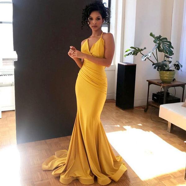 simple v neck pleat mermaid prom dress new arrival sleeveless long evening gowns custom made, Black
simple v neck pleat mermaid prom dress new arrival sleeveless long evening gowns custom made, Black