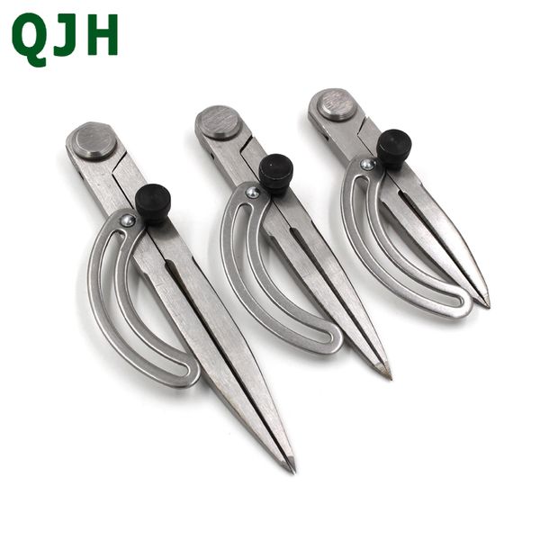 3 sizes qjh adjustable spacing compass durable professional leather craft regulation tools diy wing divider rotating compasses, Black
3 sizes qjh adjustable spacing compass durable professional leather craft regulation tools diy wing divider rotating compasses, Black