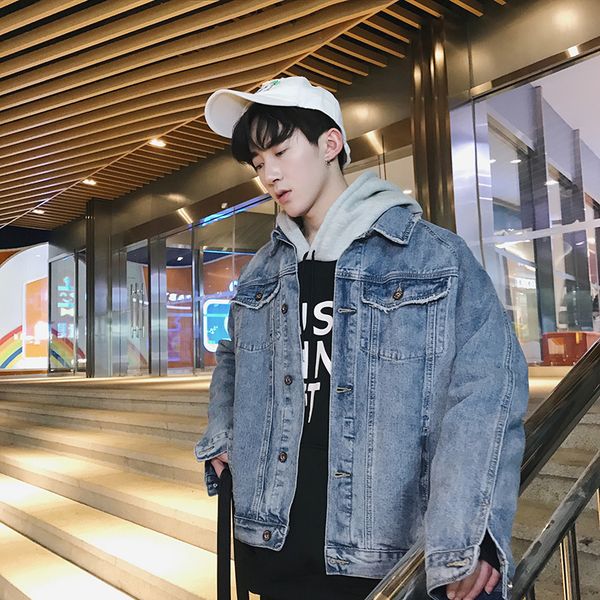 2018 men's cowboy clothes loose youth coats windbreaker casual denim streetwear brand bomber jacket xs-2xl, Black;brown
2018 men's cowboy clothes loose youth coats windbreaker casual denim streetwear brand bomber jacket xs-2xl, Black;brown