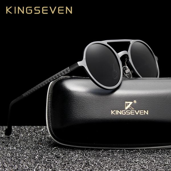 kingseven aluminum men's round sunglasses polarized men punk vintage eyewear accessories sun glasses driving retro sun glasses t200106, White;black
kingseven aluminum men's round sunglasses polarized men punk vintage eyewear accessories sun glasses driving retro sun glasses t200106, White;black