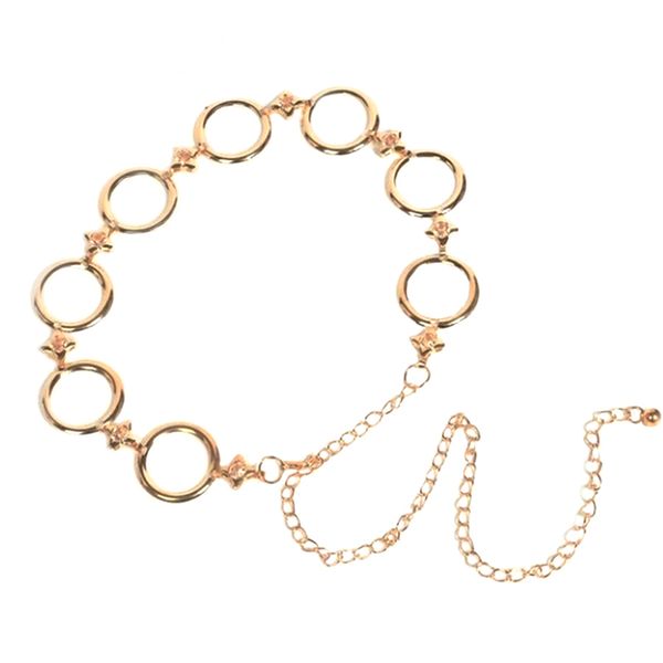 women fashion round chain belt female gold waist dress thin metal belts 110cm long tassel fringe chains, Black;brown
women fashion round chain belt female gold waist dress thin metal belts 110cm long tassel fringe chains, Black;brown