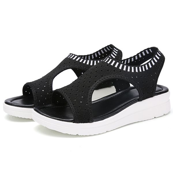 summer women sandals new platform sandal shoes breathable comfort shopping ladies walking shoes wedge sandals zapatos de mujer, Black
summer women sandals new platform sandal shoes breathable comfort shopping ladies walking shoes wedge sandals zapatos de mujer, Black