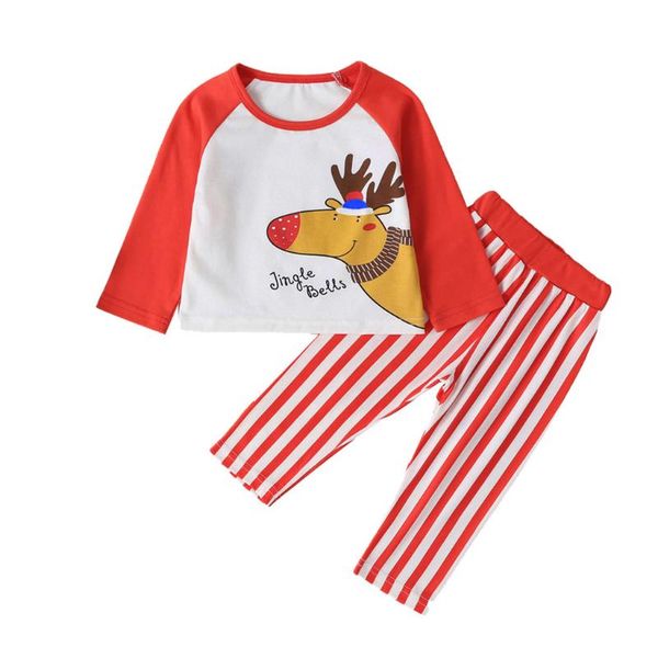 newborn infant baby girls christmas days clothes cartoon deer t-shirt +striped pants pajamas sleepwear outfits set, White
newborn infant baby girls christmas days clothes cartoon deer t-shirt +striped pants pajamas sleepwear outfits set, White