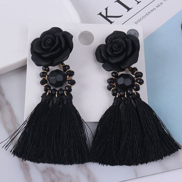 jouval tassel earrings fashion flower drop earrings bohemia handmade plastic beads dangle for women jewelry, Silver
jouval tassel earrings fashion flower drop earrings bohemia handmade plastic beads dangle for women jewelry, Silver