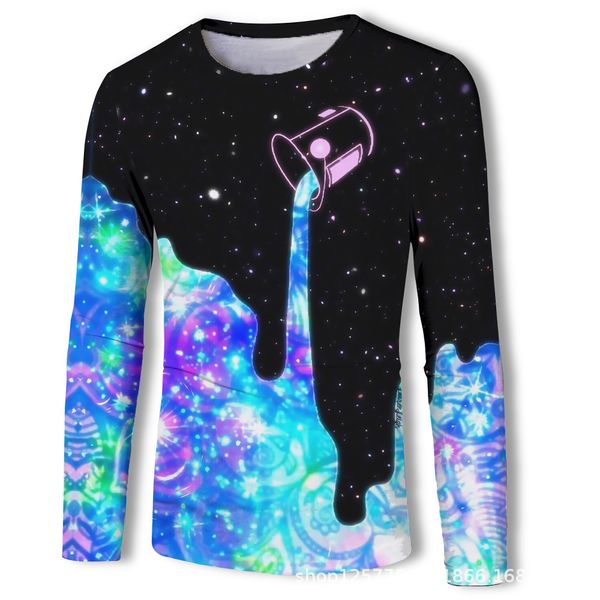 mens designer 3d printed pour drink long sleeve t-shirt55d8, White;black 
mens designer 3d printed pour drink long sleeve t-shirt55d8, White;black