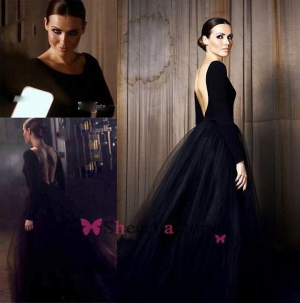 new gothic prom dresses scoop neck long sleeves backless tulle black floor length ball gown mysterious fashion evening gowns party dress 133
new gothic prom dresses scoop neck long sleeves backless tulle black floor length ball gown mysterious fashion evening gowns party dress 133