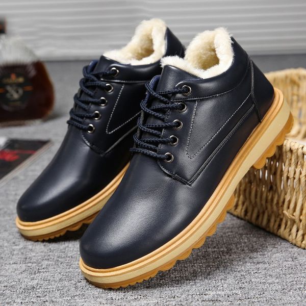 shoes men leather shoes winter warm casual plus velvet cotton fashion trend martins oxfords, Black
shoes men leather shoes winter warm casual plus velvet cotton fashion trend martins oxfords, Black