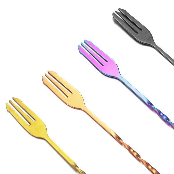 4types fruit fork spiral pattern cocktail bar spoon stainless steel mixing spoon drink spoon bartender tool kitchen supplies
4types fruit fork spiral pattern cocktail bar spoon stainless steel mixing spoon drink spoon bartender tool kitchen supplies