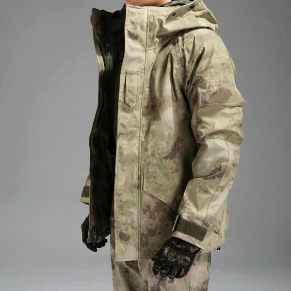 mens tactical camouflage jacket windbreaker waterproof jacket with detachable liner winter outdoor climbing skiing thicken warm 2 in 1 coats, Black;brown
mens tactical camouflage jacket windbreaker waterproof jacket with detachable liner winter outdoor climbing skiing thicken warm 2 in 1 coats, Black;brown