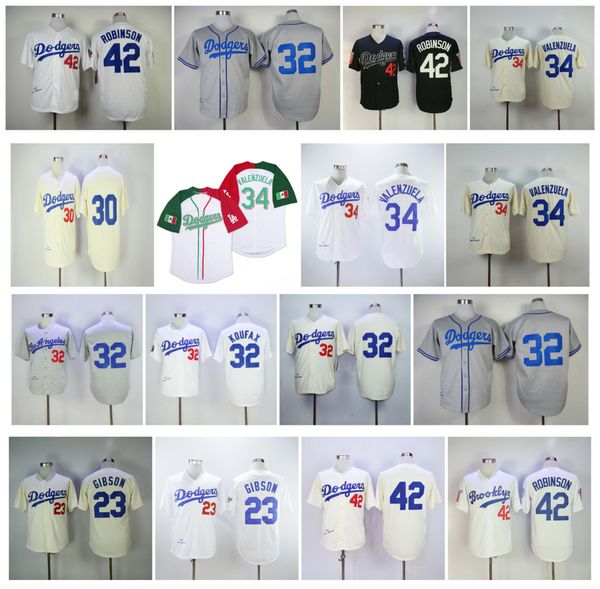 vintage dodgers jerseys 42 jackie robinson 4 babe herman 23 kirk gibson 32 sandy koufax 34 fernando valenzuela 30 maury wills retro baseball, Blue;black
vintage dodgers jerseys 42 jackie robinson 4 babe herman 23 kirk gibson 32 sandy koufax 34 fernando valenzuela 30 maury wills retro baseball, Blue;black