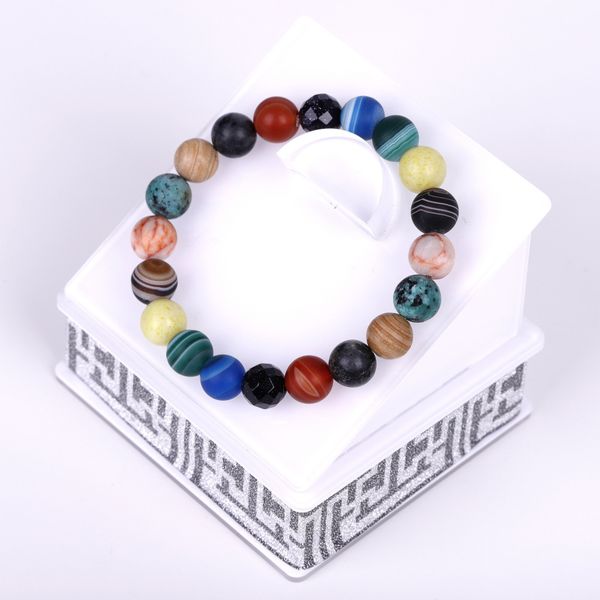 colorful natural stone beaded bangles & bracelets lava healing balance beads reiki buddha prayer natural stone yoga bracelet, Black
colorful natural stone beaded bangles & bracelets lava healing balance beads reiki buddha prayer natural stone yoga bracelet, Black