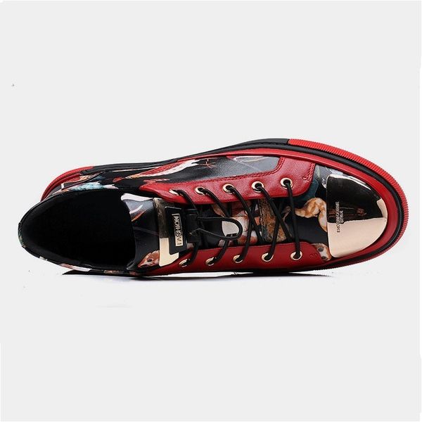 mens leather casual shoes winter new sequins round toe height increased 6 cm footwear designer sneakers men red, Black
mens leather casual shoes winter new sequins round toe height increased 6 cm footwear designer sneakers men red, Black