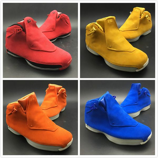 fashion brand basketball shoes 18 18s designer shoes mens yellow suede red blue suede orange suede classical trainer sneakers high quality 
fashion brand basketball shoes 18 18s designer shoes mens yellow suede red blue suede orange suede classical trainer sneakers high quality
