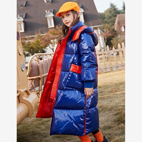 plus size fashion glossy children down coats thicker warm hooded outerwear girls over the knee parka kids down jackets y2471, Blue;gray
plus size fashion glossy children down coats thicker warm hooded outerwear girls over the knee parka kids down jackets y2471, Blue;gray