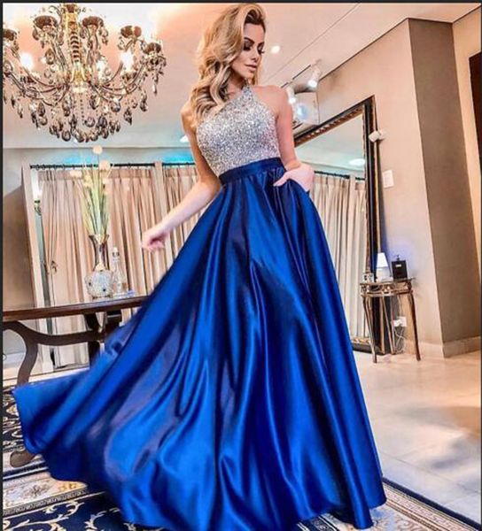 royal blue long prom dress sparkly heavy beaded one-shoulder satin a-line floor length 2019 for graduation dresses, Black
royal blue long prom dress sparkly heavy beaded one-shoulder satin a-line floor length 2019 for graduation dresses, Black
