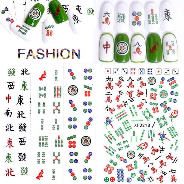 3d design nail stickers diy decorations for nail art flower back glue mahjong decals chinese styles stickers accessoires, Black
3d design nail stickers diy decorations for nail art flower back glue mahjong decals chinese styles stickers accessoires, Black