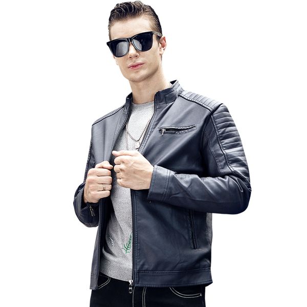 2019 autumn men leather jacket black brown mens stand collar coats leather biker jackets motorcycle bomber jacket m-3xl
2019 autumn men leather jacket black brown mens stand collar coats leather biker jackets motorcycle bomber jacket m-3xl