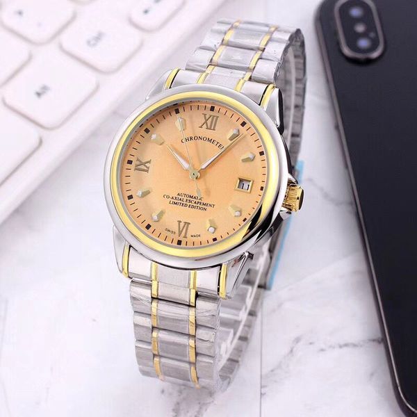 men watch automatic movement watches gold 40mm dial stainless steel band wristwatches for mens gift orologio di lusso, Slivery;brown
men watch automatic movement watches gold 40mm dial stainless steel band wristwatches for mens gift orologio di lusso, Slivery;brown