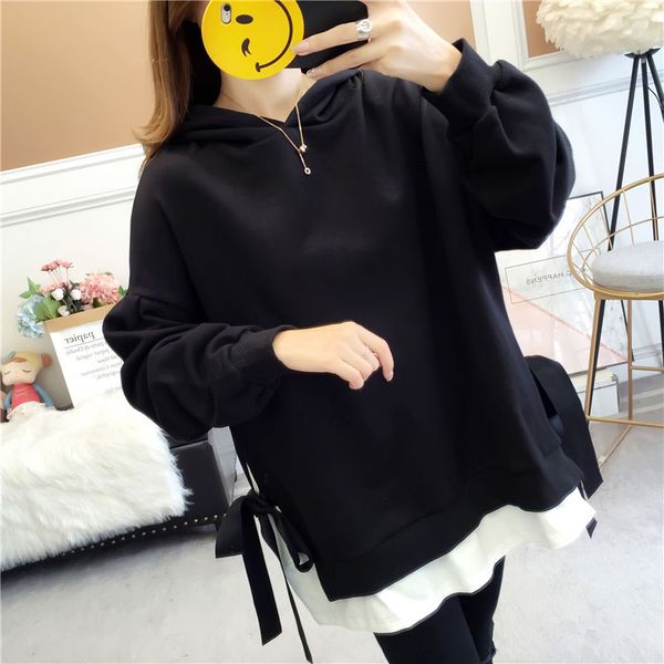 autumn fat mm200 kg large size women's jacket hit color patch thin section sweater female student korean loose coat, White
autumn fat mm200 kg large size women's jacket hit color patch thin section sweater female student korean loose coat, White