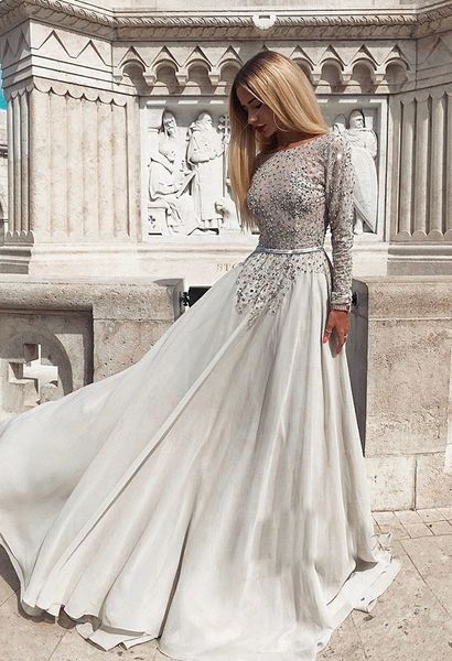 Glamorous Crew 2019 Long Sleeves Prom Dresses A Line Beadings Backless Evening Dresses Party Dresses Cheap
Glamorous Crew 2019 Long Sleeves Prom Dresses A Line Beadings Backless Evening Dresses Party Dresses Cheap