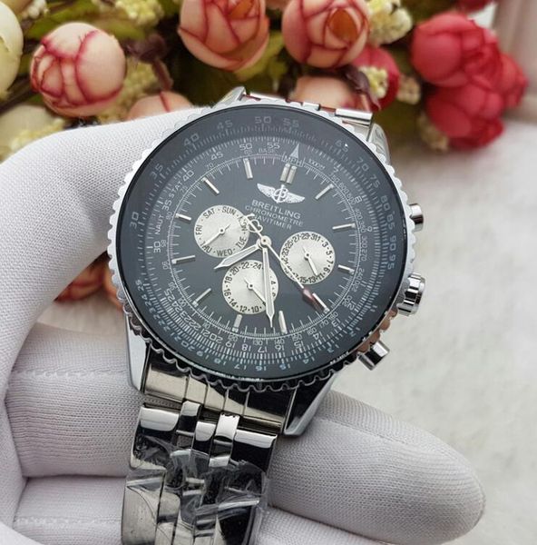 New 13 aaa 13 breitling famou full featured mechanical movement watche men watch teel trip men port watch no box r16
New 13 aaa 13 breitling famou full featured mechanical movement watche men watch teel trip men port watch no box r16