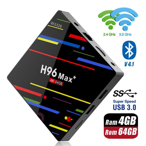 4gb 64gb h96 max plus android 8.1 tv box rockchip rk3328 smart media player with 2.4g 5g dual band wifi
4gb 64gb h96 max plus android 8.1 tv box rockchip rk3328 smart media player with 2.4g 5g dual band wifi