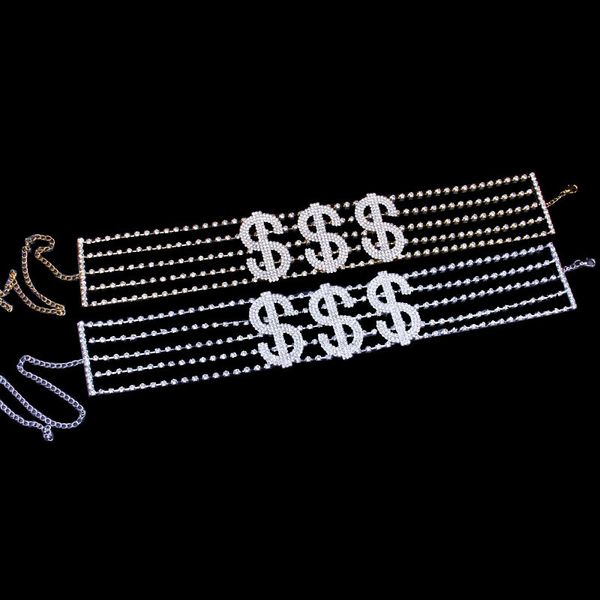 fashion- american ins exaggerates yuansu water diamond dollar necklace letter hip hop punk clavicle chain, Golden;silver
fashion- american ins exaggerates yuansu water diamond dollar necklace letter hip hop punk clavicle chain, Golden;silver
