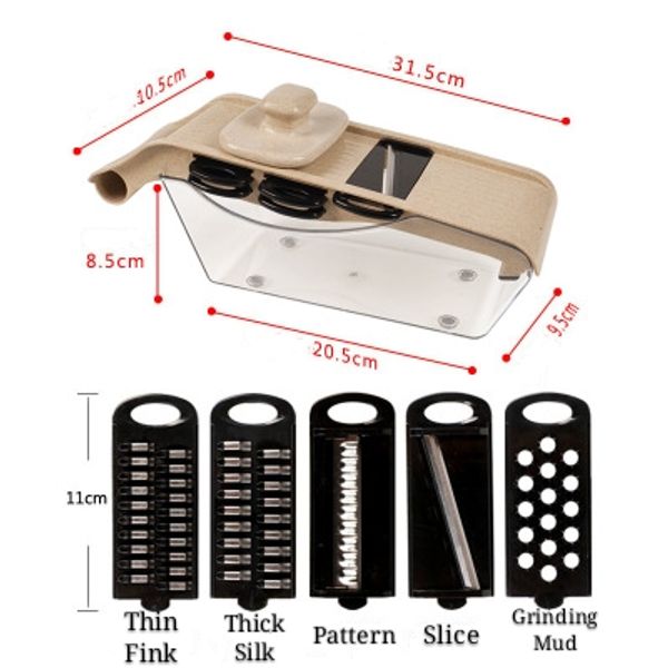 multi-functional mandoline slicer peeler cutter carrot shredder vegetable fruits cutter salad maker potato masher kitchen supplies
multi-functional mandoline slicer peeler cutter carrot shredder vegetable fruits cutter salad maker potato masher kitchen supplies